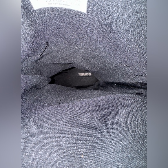 Sorel Black Conquest Carly Black Waterproof Tall Boots Women’s Size 7.5 *FLAWS - Picture 9 of 10